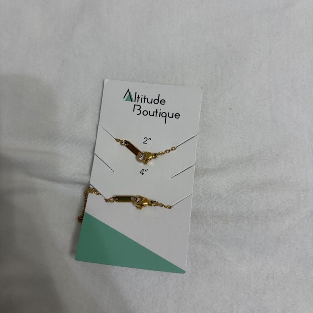ALTITUDE BOUTIQUE Gold Chain Necklace Extender Set – New/Unused